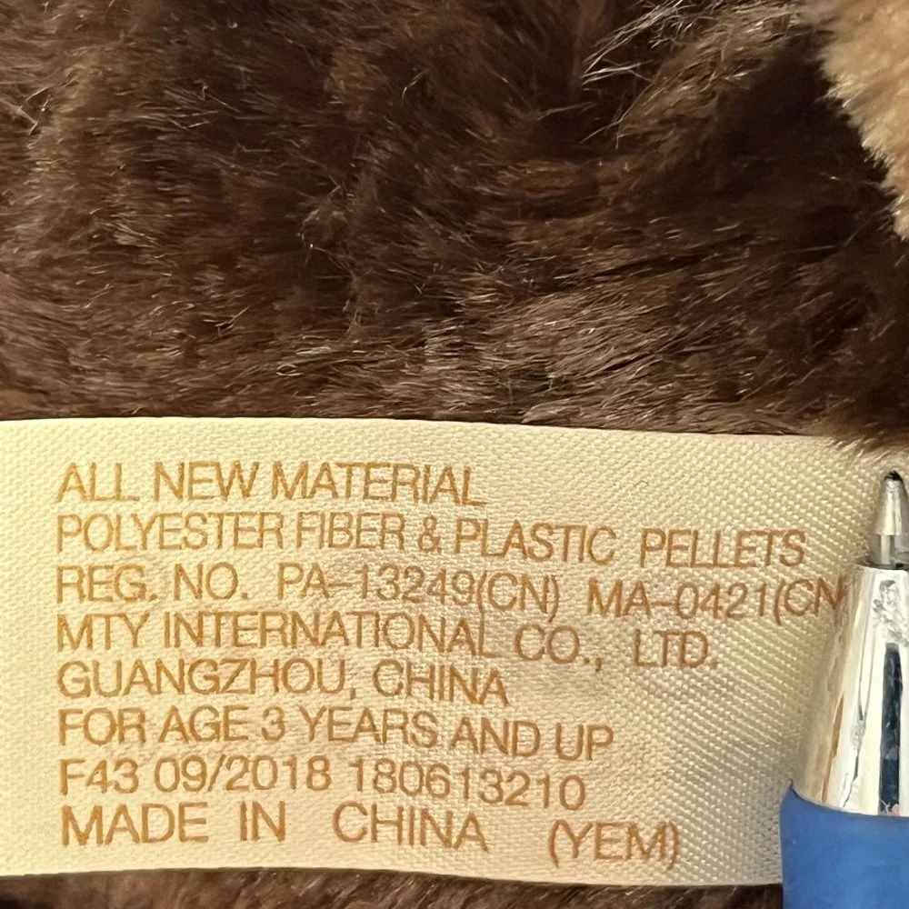 Dan Dee Brown Bear Stuffed‎ Animal Plush Toy I Love You Love Heart - Picture 6 of 6